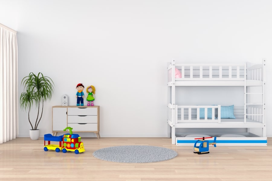 Innenanstrich im Schlafzimmer